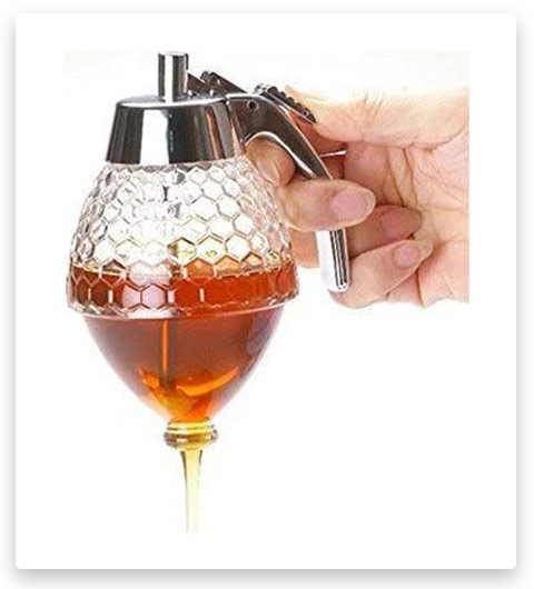 Honey Mechanism Syrup Server Jar Pot
