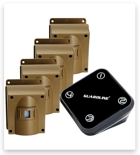 4-Pack GuardLine Wireless Outdoor Motion Sensor
