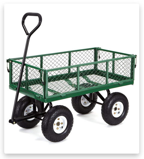 Gorilla Carts GOR400-COM Steel Garden Cart
