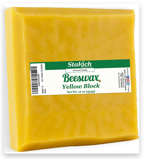 Stakich Yellow Beeswax Block