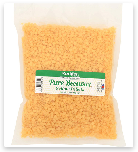 Stakich Yellow Beeswax Pellets – Natural