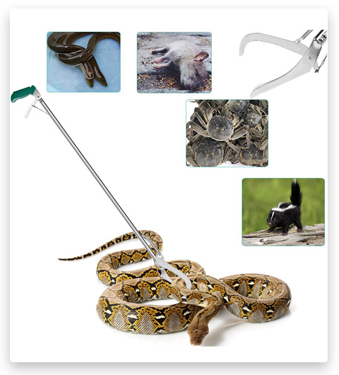 Anrain 47 Snake Tongs Reptile Grabber Catcher Wide Jaw Handling Tool