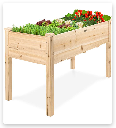 Best Choice Products Elevated Wood Planter Box