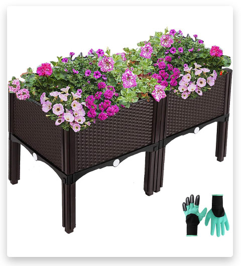 EMALIE Elevated Planters Raised Garden Beds