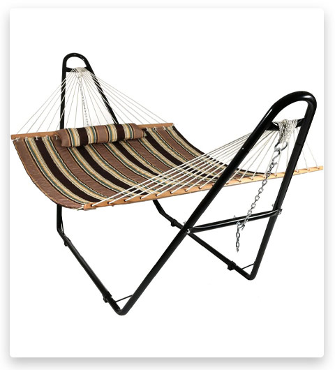 Sunnydaze Quilted Hammock with Stand