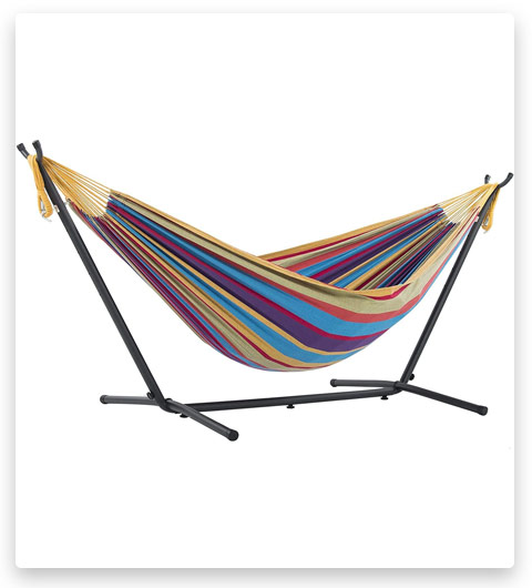 Vivere Cotton Hammock with Steel Stand