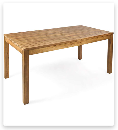 Christopher Knight Home Outdoor Acacia Wood Dining Table