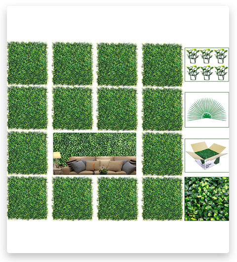 Newtion Artificial Boxwood Grass Backdrop Panels