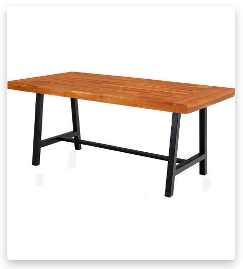 PHI VILLA Outdoor Acacia Wood Dining Table