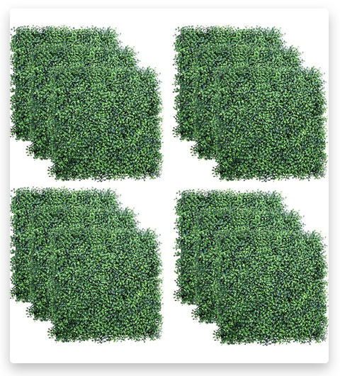 TOPNEW Artificial Boxwood Topiary Hedge Plant