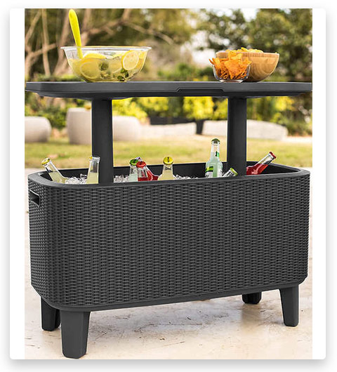Keter Bar Outdoor Patio Cooler Table