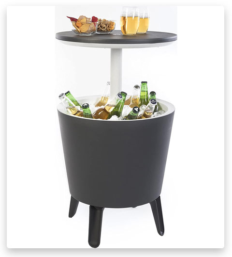 Keter Modern Bar Outdoor Patio Cooler Table